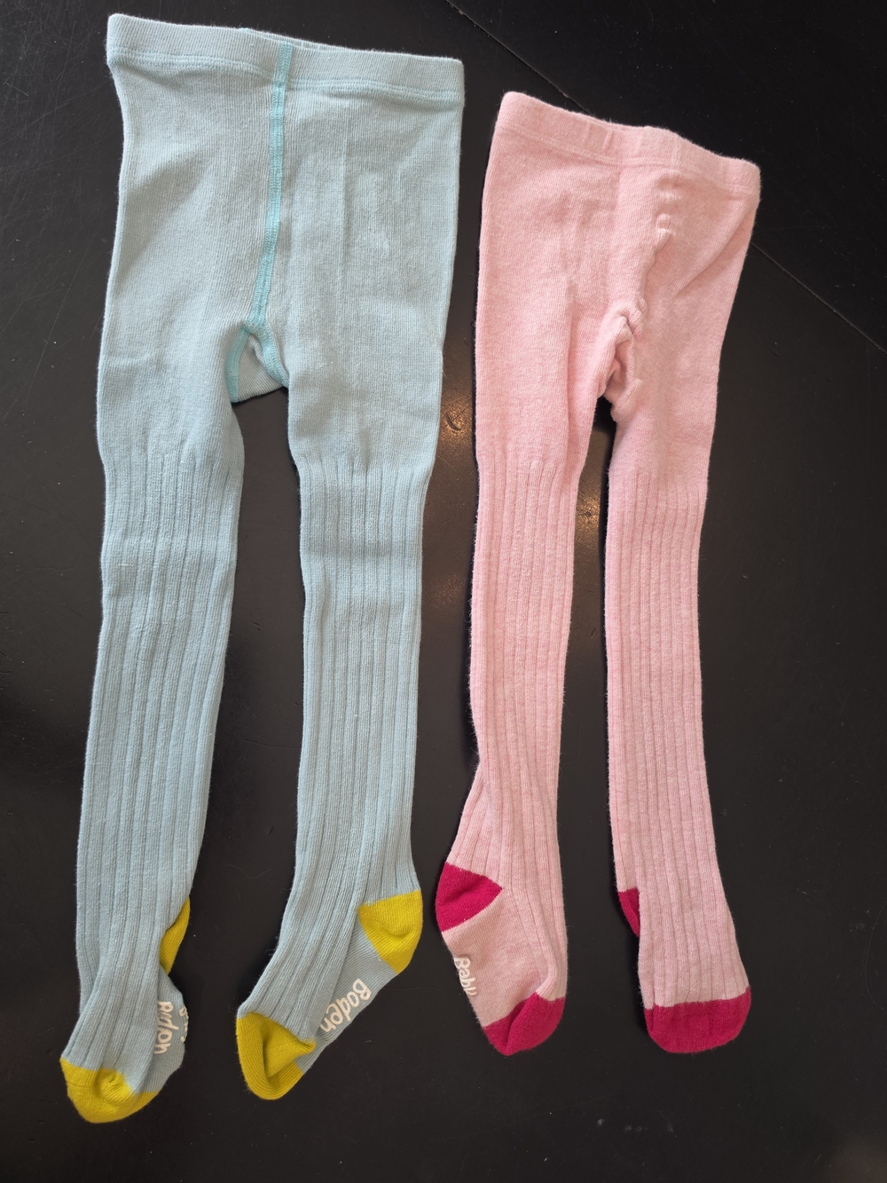 Cotton Ribbed Kids Tights 6-12 Months